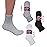 Diamond Star Diabetic Ankle Socks, Non-Binding Circulatory Doctor Approved Cushion Cotton Quarter Socks for Mens Womens (12 Pairs Grey, Men\'s Women\'s 9-11 Shoe Size 5-10)