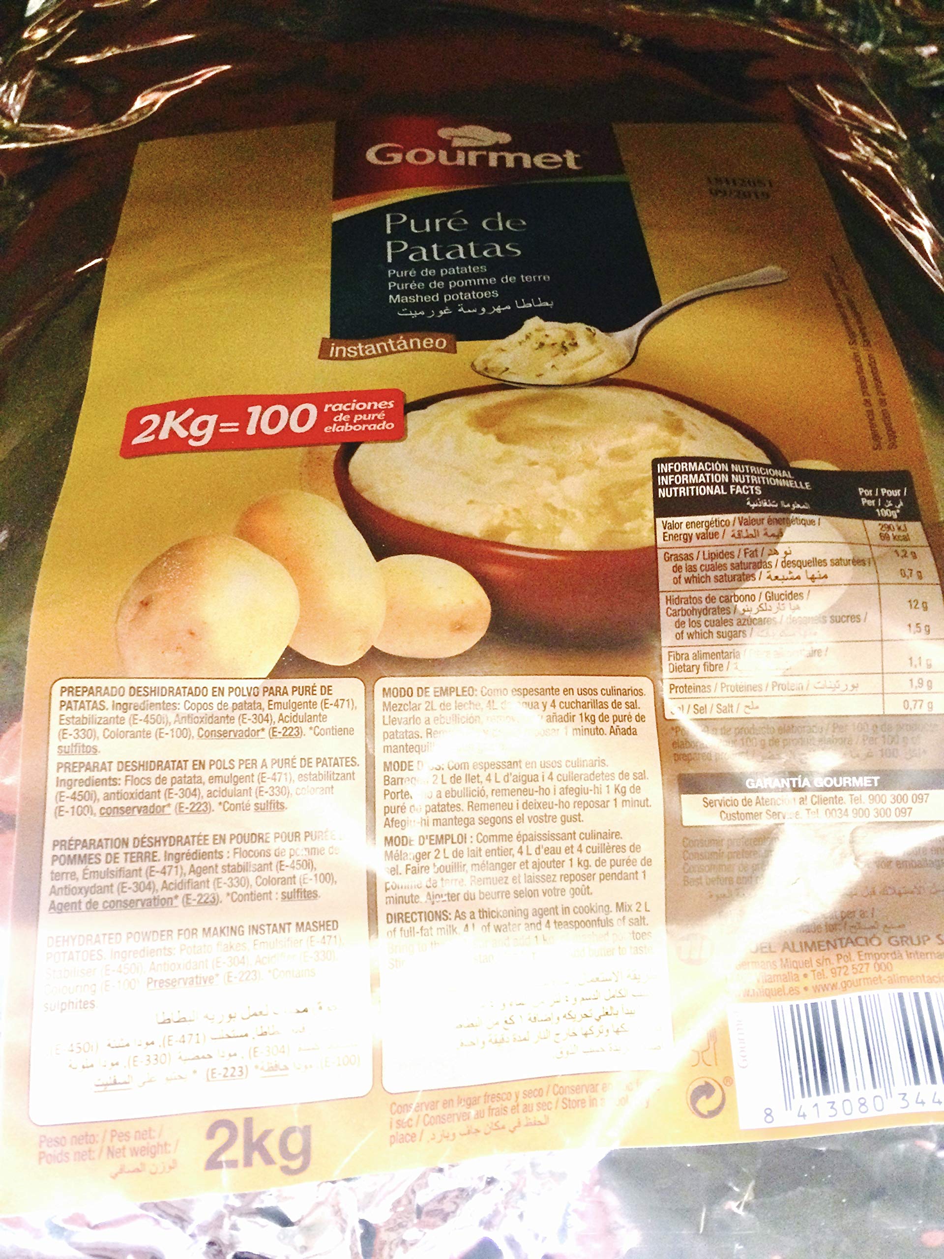 Gourmet - Purée de pommes de terre - 2 kg