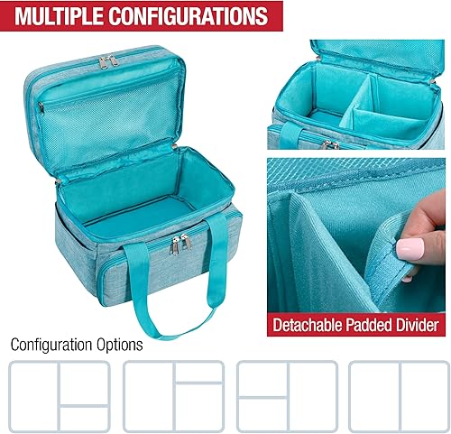 Miniatura 3 de SINGER Organizador de accesorios de costura (solo bolsa)  Bolsa de almacenamiento de costura portátil de doble capa  2 bolsas desmontables y 18
