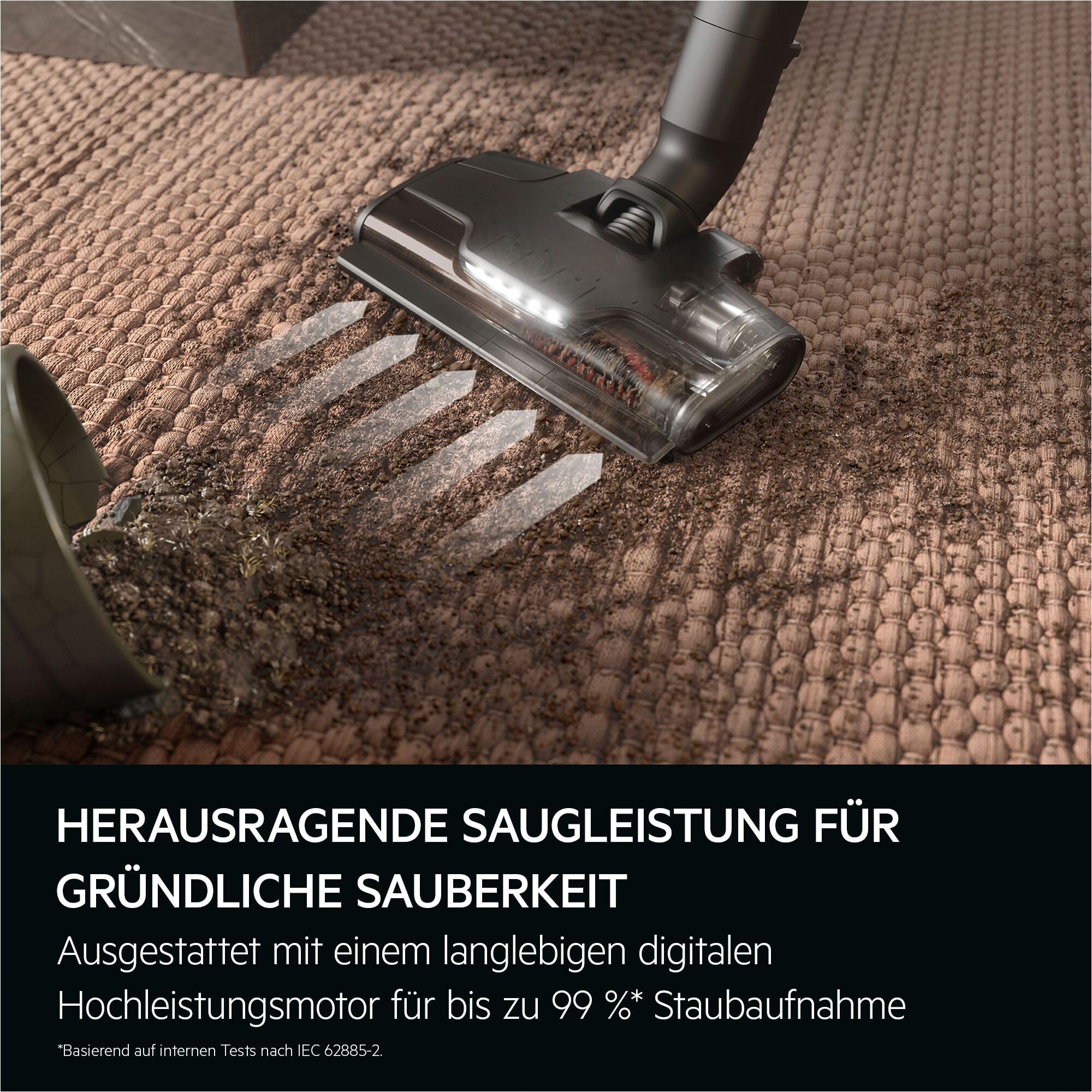 AEG Ultimate 8000 Akku Staubsauger mit Absaugstation, von Stiftung Warentest mit GUT (2,5), Auto‑Modus, 5‑Stufen‑Filtration, für Hartboden, Teppich, 25V Akku wechselbar, 400 ml, Dunkelgrau, AP83AB25DG