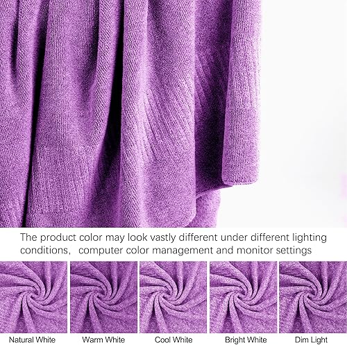 Vista 33 de SEISSO Toallas de baño, extra absorbentes y de secado rápido para baño, toalla de baño grande de fibra, súper suave, multiusos, para fitness, spa