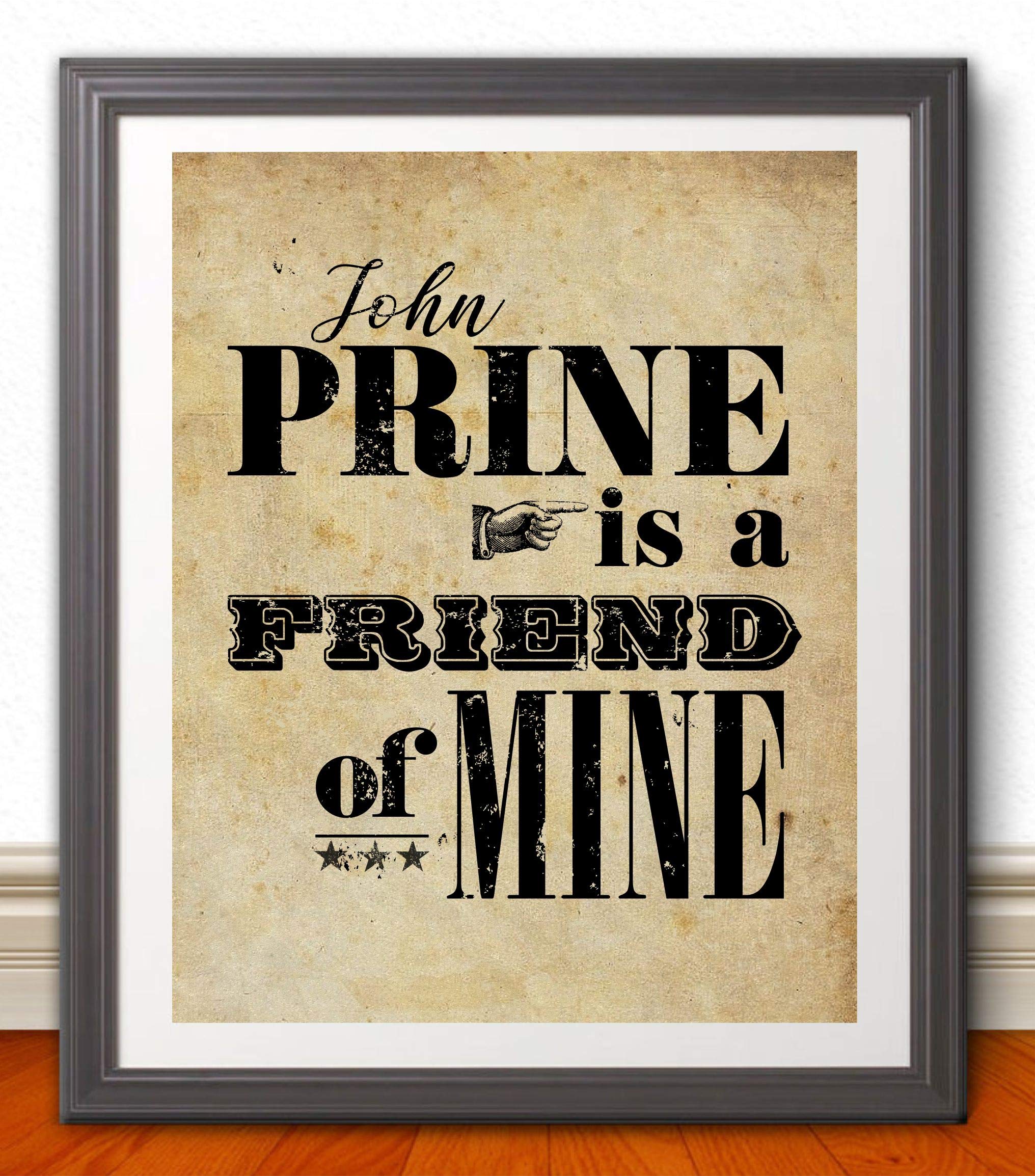 John Prine Inspired 11x14 Poster Print | Music Poster