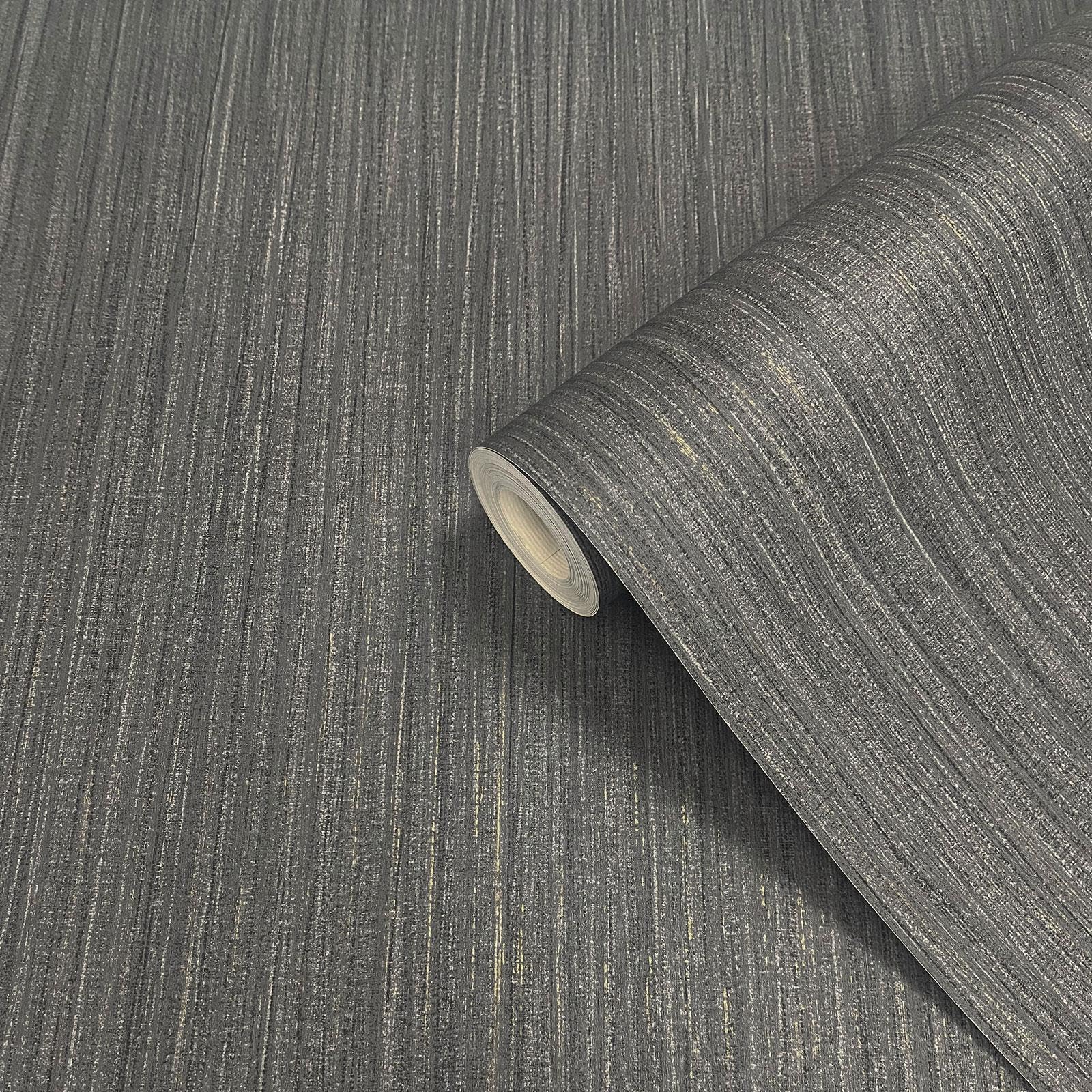 B&Q -  Alethia Texture WallpaperFor Living RoomBedroomFireplaceTextured FinishSolid Colour PatternBlack