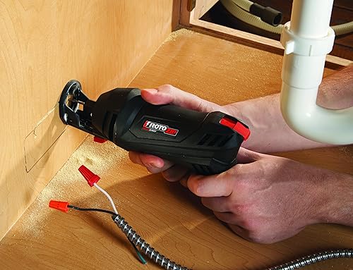 Miniatura 4 de Rotozip SS355-20 - Sistema de sierra en espiral de alta velocidad de 5.5 amperios con 2 accesorios y broca de diamante, color negro