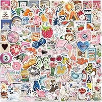 JENMLO 200PCS Y2K Coquette Aesthetic Stickers - Vintage Cute Vinyl Waterproof Decals for Laptop, Phone, Water Bottle, Skateboard, Luggage