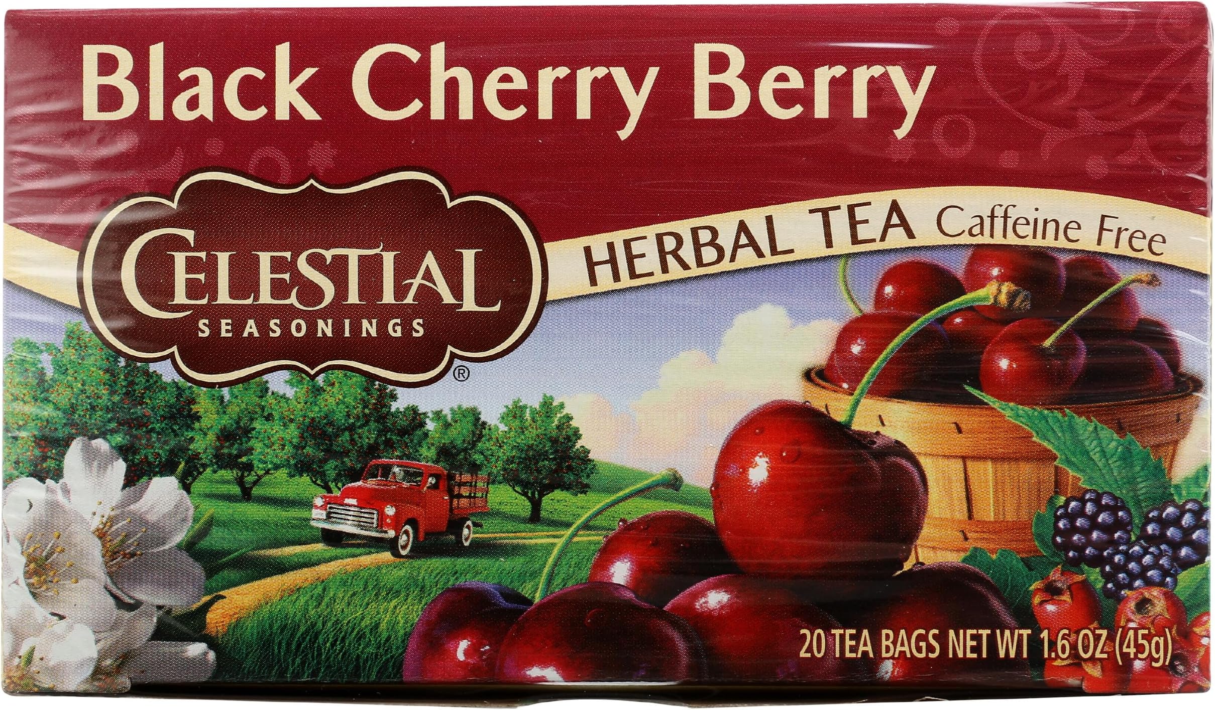 Celestial Seasonings Black Cherry Berry Herbal Tea, 20 Count