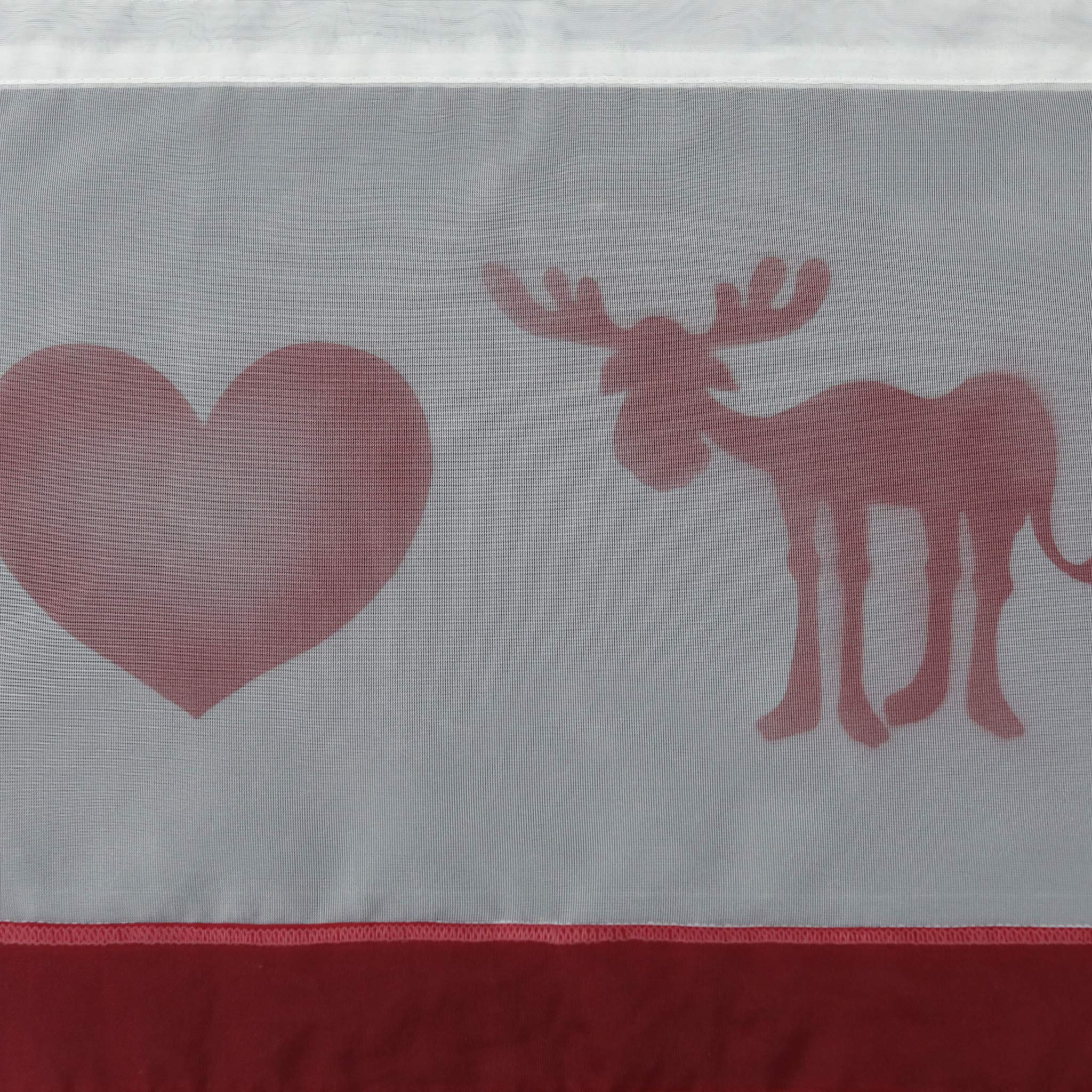 Joyswahl Raffrollo »Elch« 100x155cm - Weihnachts Vorhang Mit Schlaufen