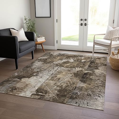 Miniatura 2 de Chantille ACN560 - Alfombra de área para interiores y exteriores, resistente a las manchas, lavable a máquina, no se desprende, para dormitorio,