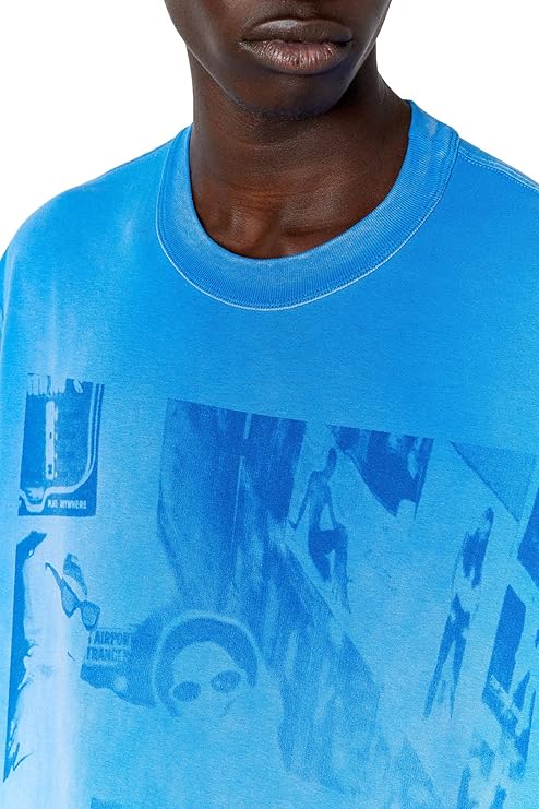 Amazon | (ディーゼル) メンズ フォトプリント 長そで Tシャツ