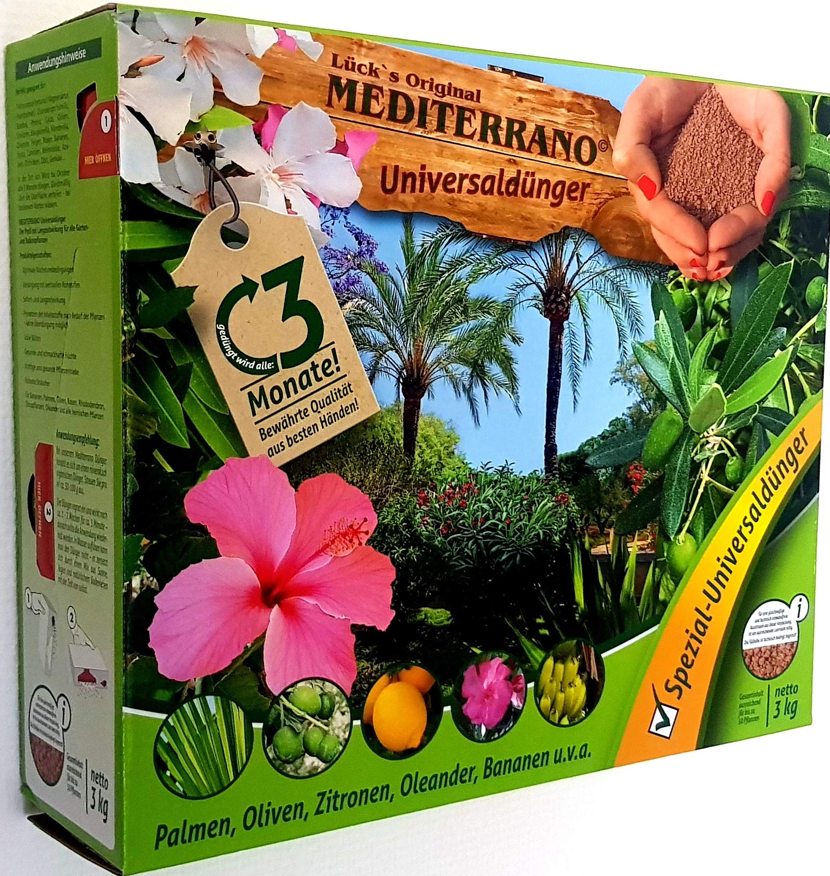 Abono para palmeras al aire libre, 3 kg