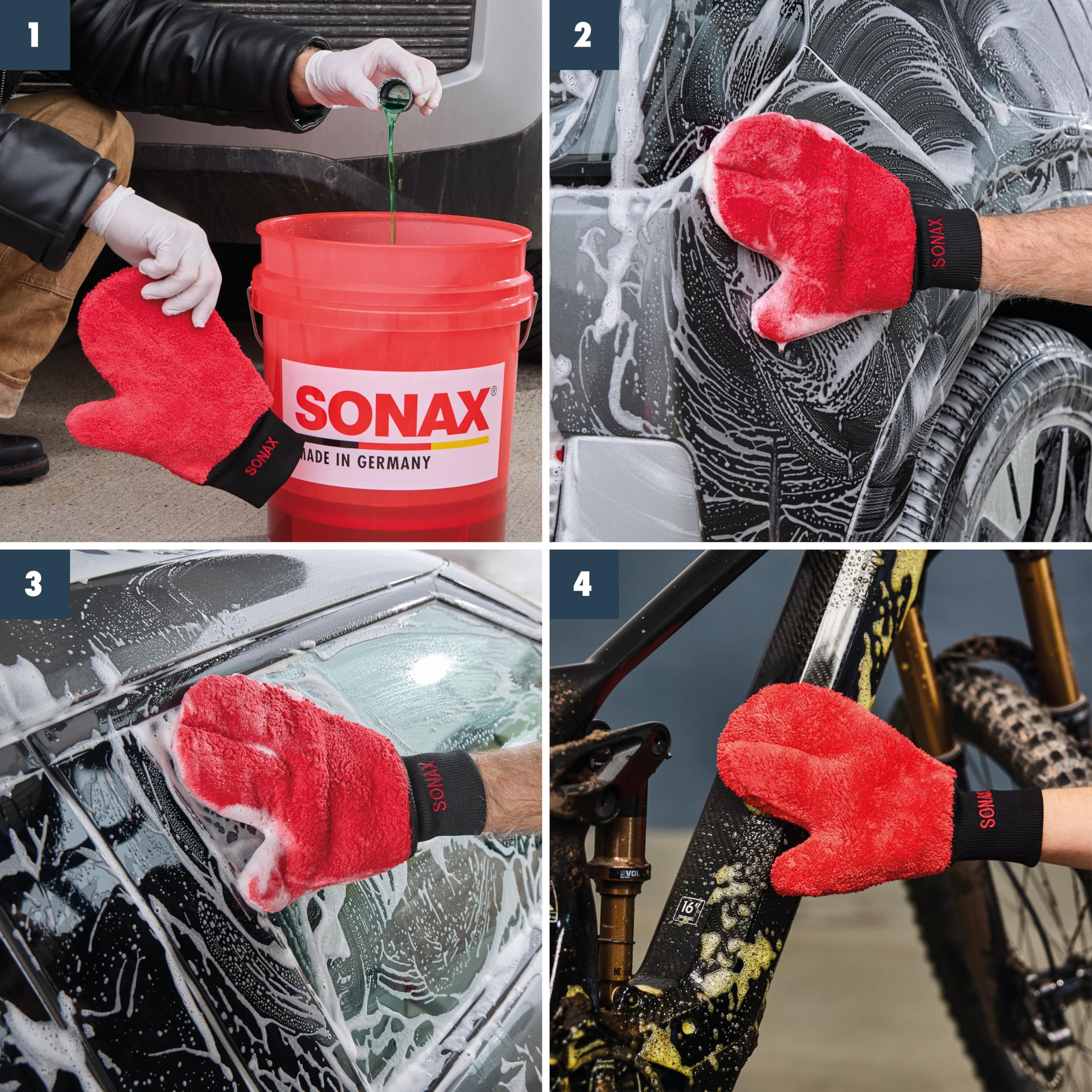 SONAX Microfaser WaschHandschuh (1 Stück)