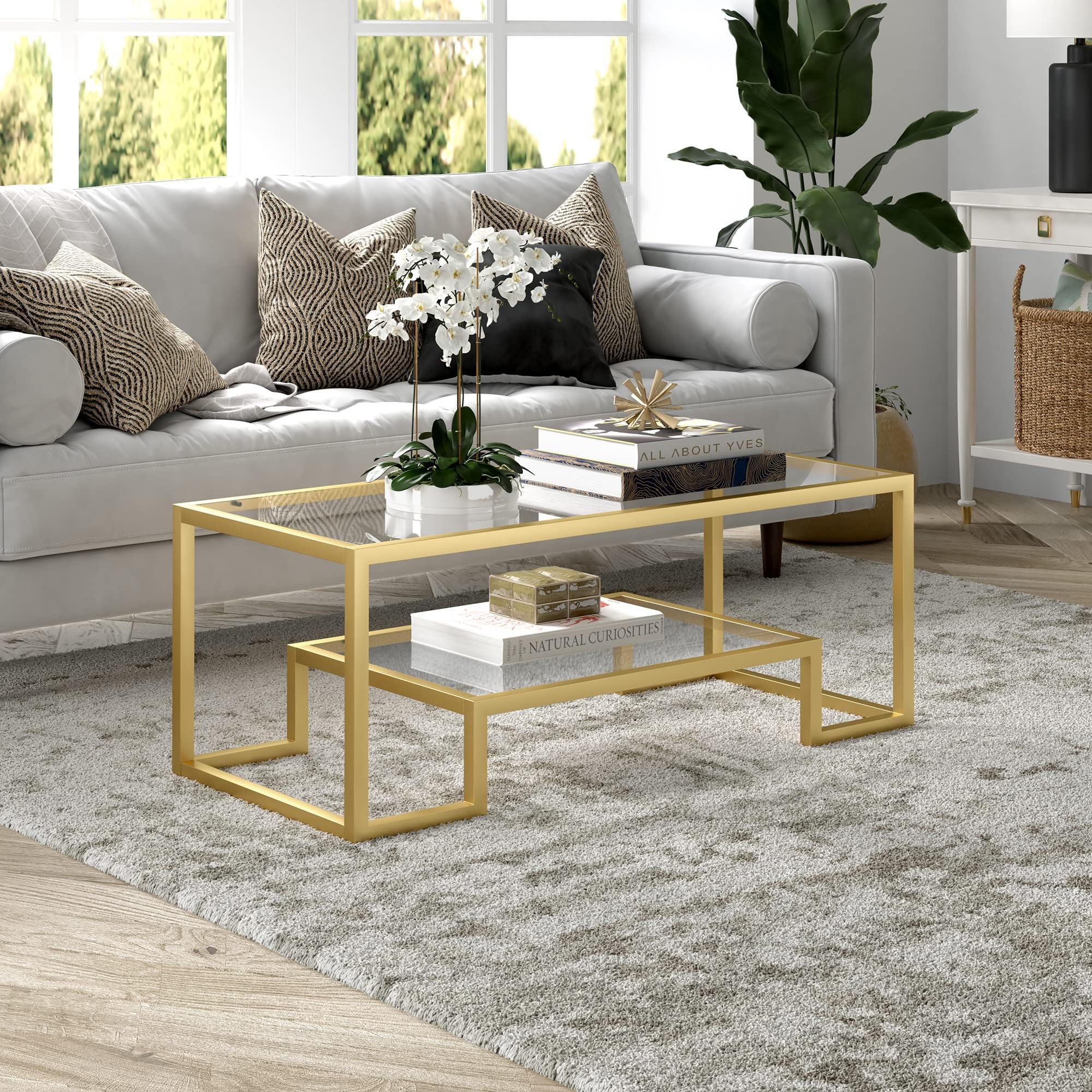 Amazon.com: Safavieh Home Collection Juliana Gold Coffee Table : Home & Kitchen