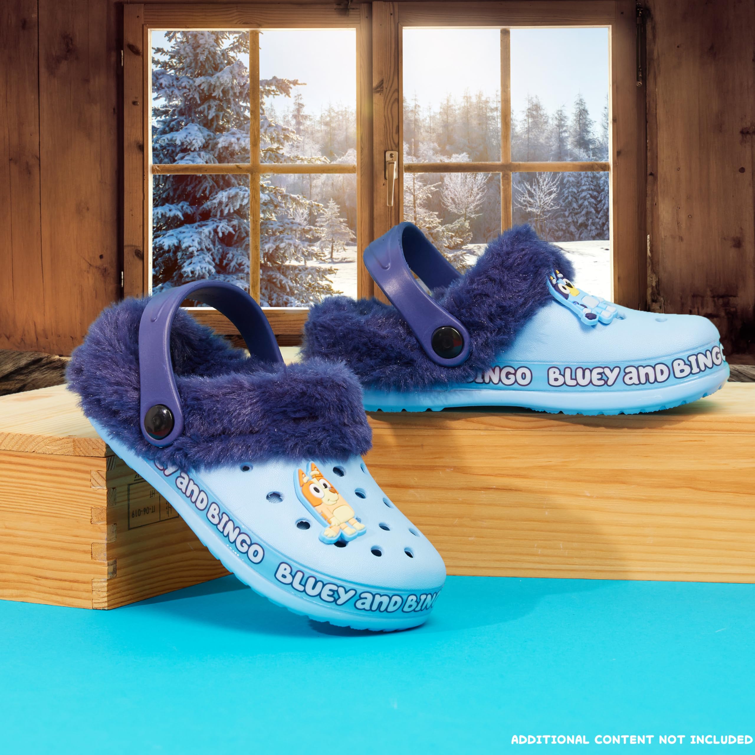 BlueY Zoccoli Bambina, Fodera in Pile Invernale e Accenti Decorativi, Slip On Ciabatte Bambino con Cinturino, Regalo Bambini