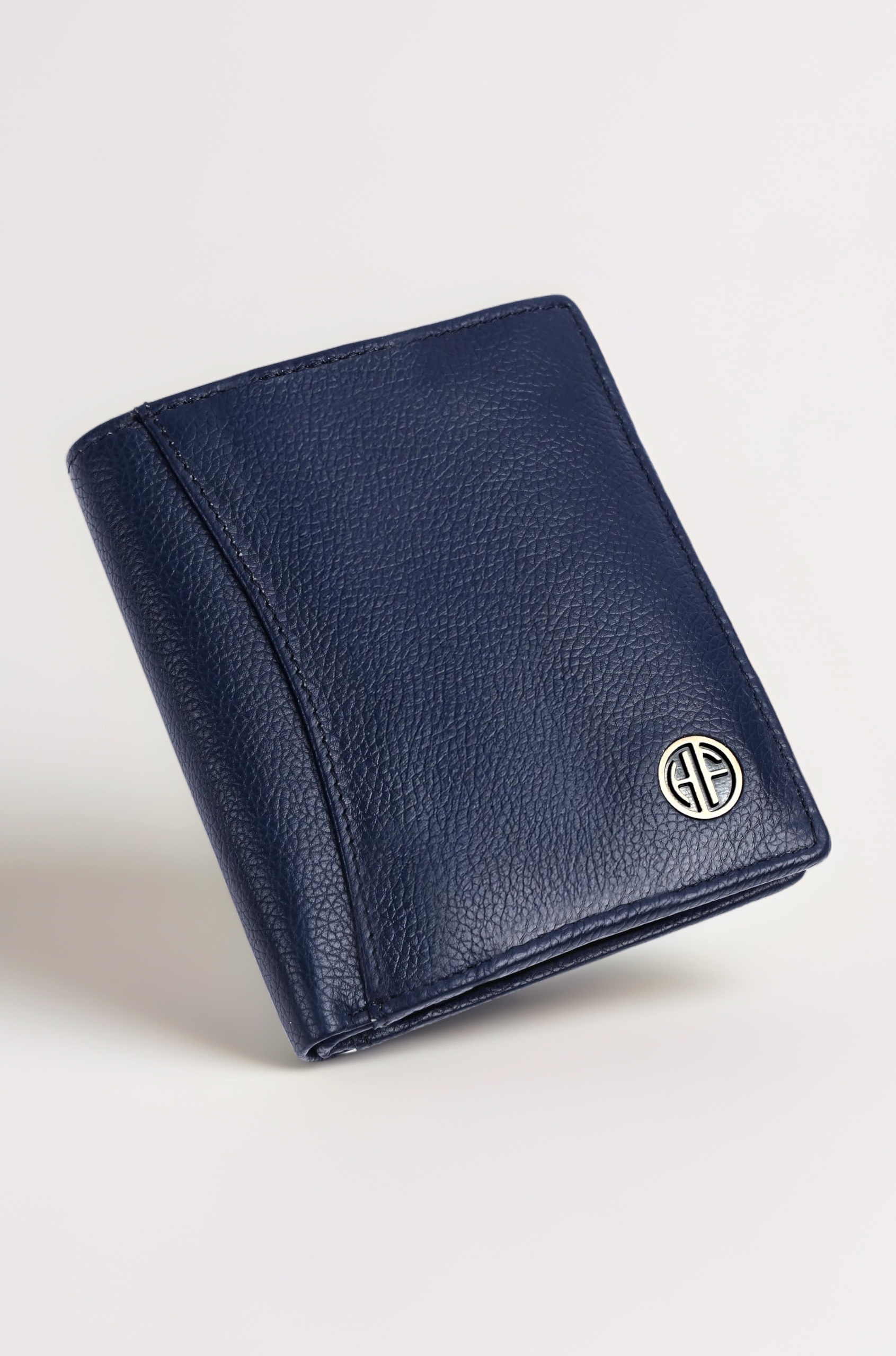 RFID Protected Bi-Fold Wallet for Men Leather Original, Mens Wallet, Leather Wallets for Men, Classic Purse with 9 Card Slots, 2 ID Slots, Coin Pocket, Gift for Mens - Blue