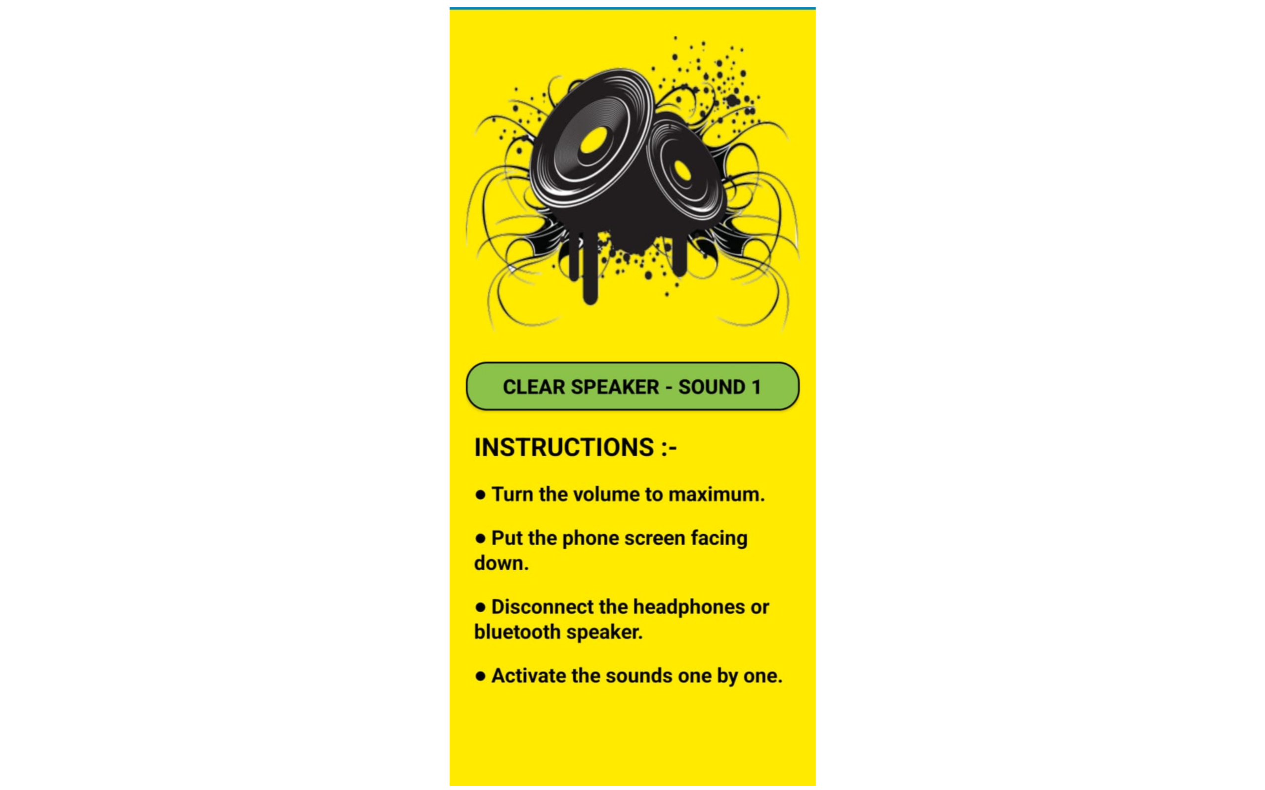 SPEAKER CLEANER App on Amazon Appstore