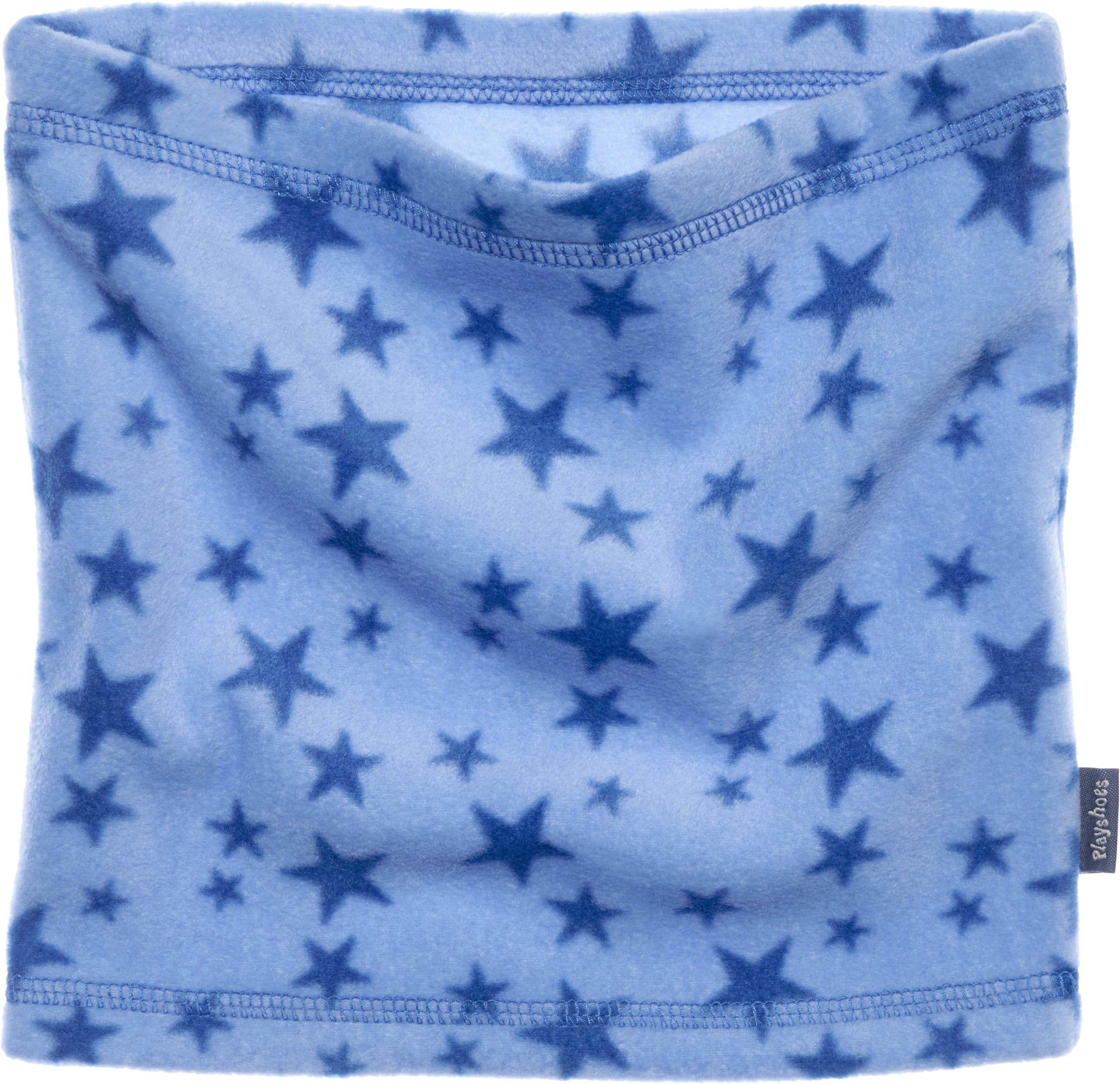 Playshoes Unisex Kids Fleece tube scarf stars 422024, 7 - Blue, One size