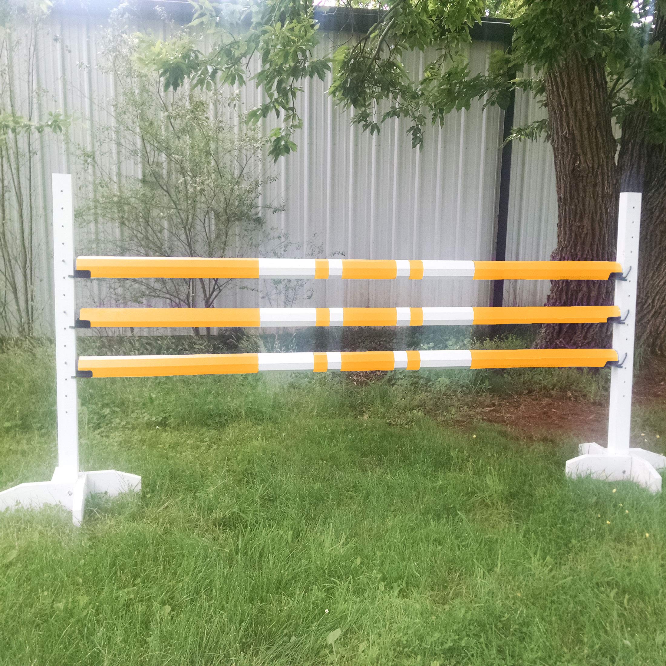 Platinum Jumps Bundle/3 Double Band Colored 10ft Cut Rails Yellow