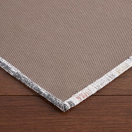 Miniatura 4 de Martha Stewart Stella Ticking Stripe - Tapete de cocina antideslizante, color grisamarillo, 20 x 50 pulgadas