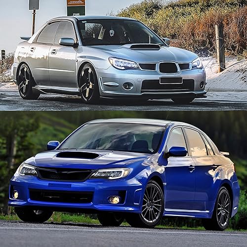 Miniatura 5 de VLAND Conjunto de faros delanteros para Subaru WRX Impreza 2008-2014 con DRL de arranque dinámico luz frontal LED con señal de giro secuencial