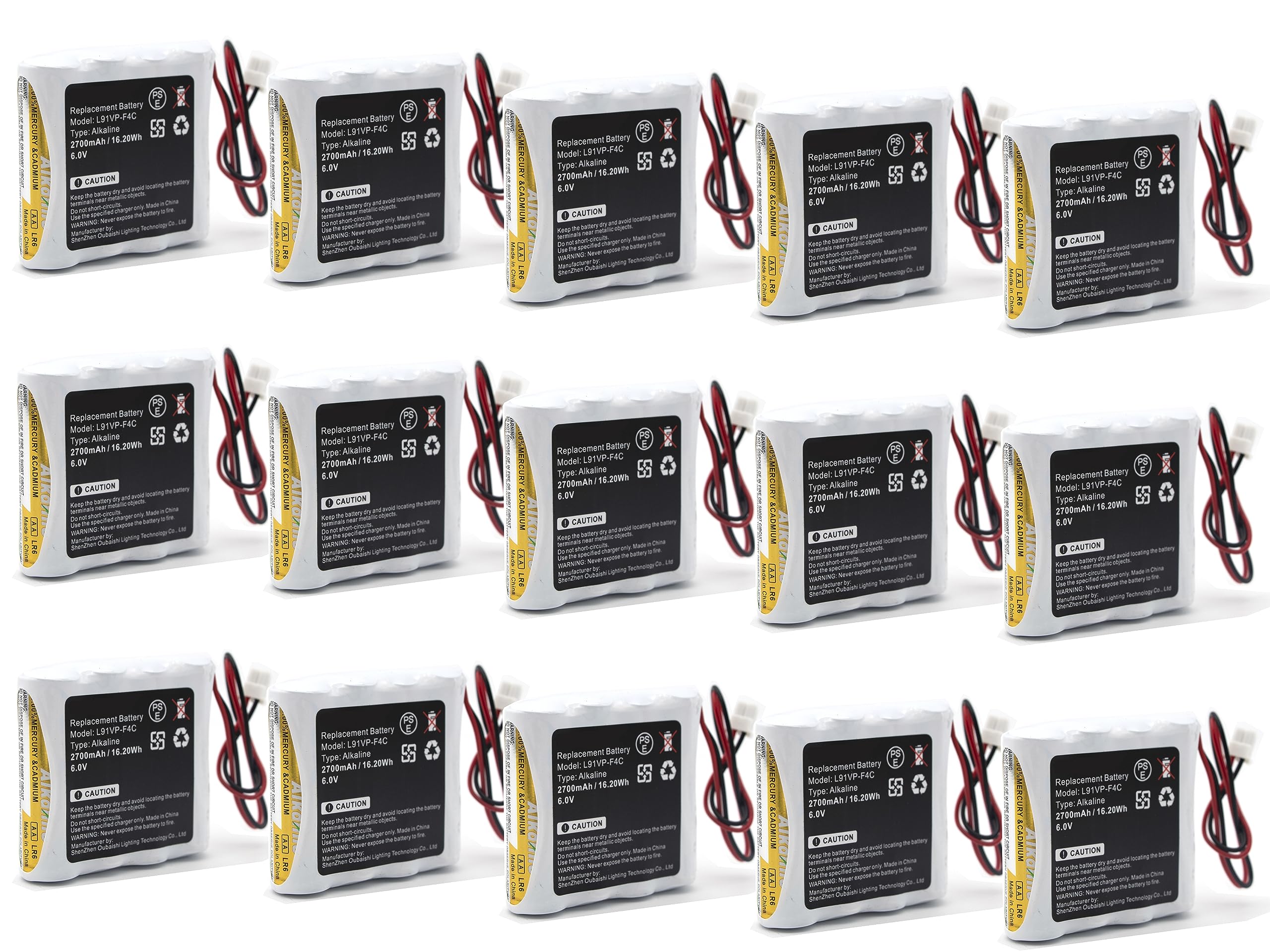 SCESMIA(15 Pack GPRHORW01018 Battery Replacement for PurelI ES8 Hand Sanitizer Dispenser P/N L91VP-F4C Battery