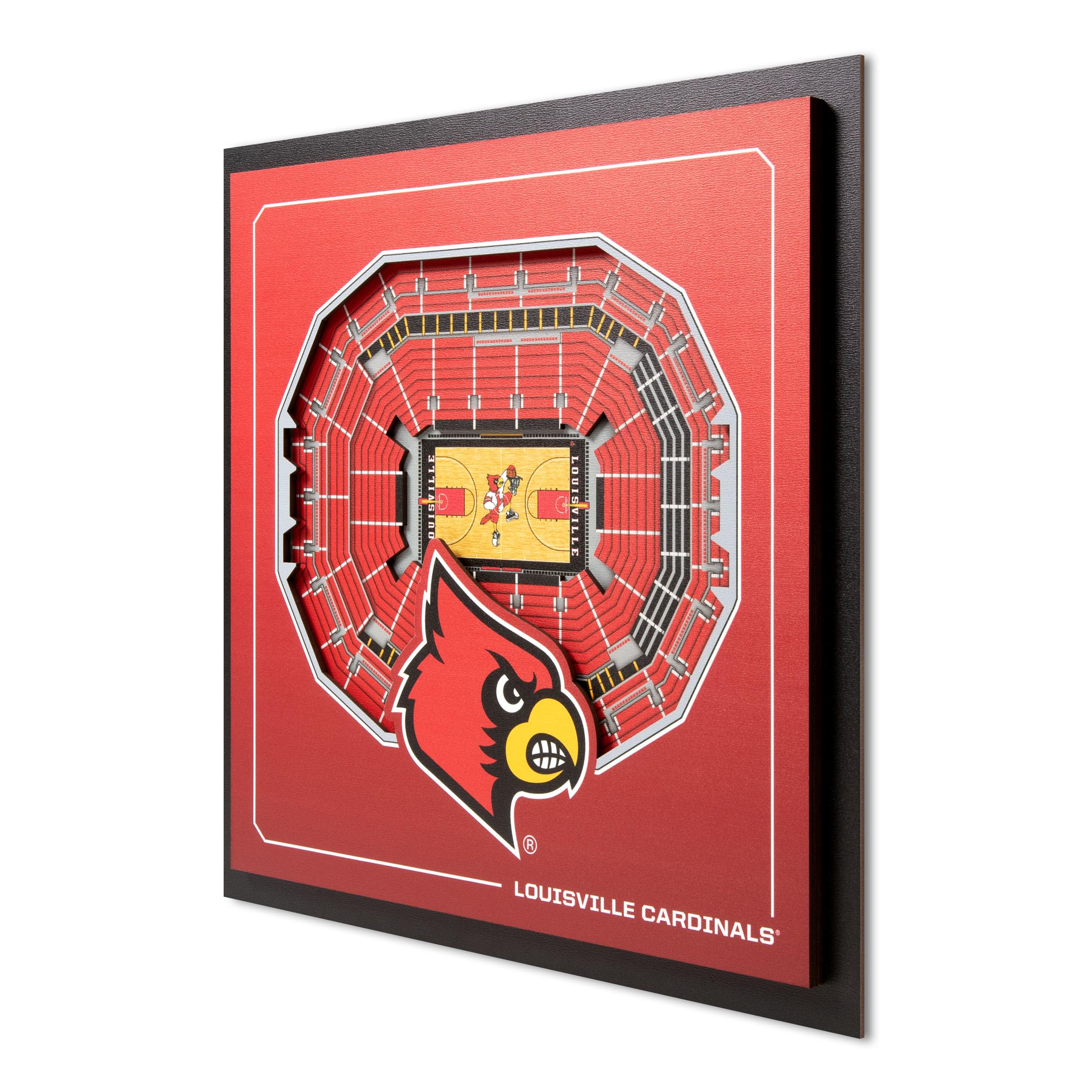 YouTheFan Officially-licensed NCAA Stadium Series 3D Wall Art - multi-layer team stadium replica, detailed sports fan gift, indoor decor