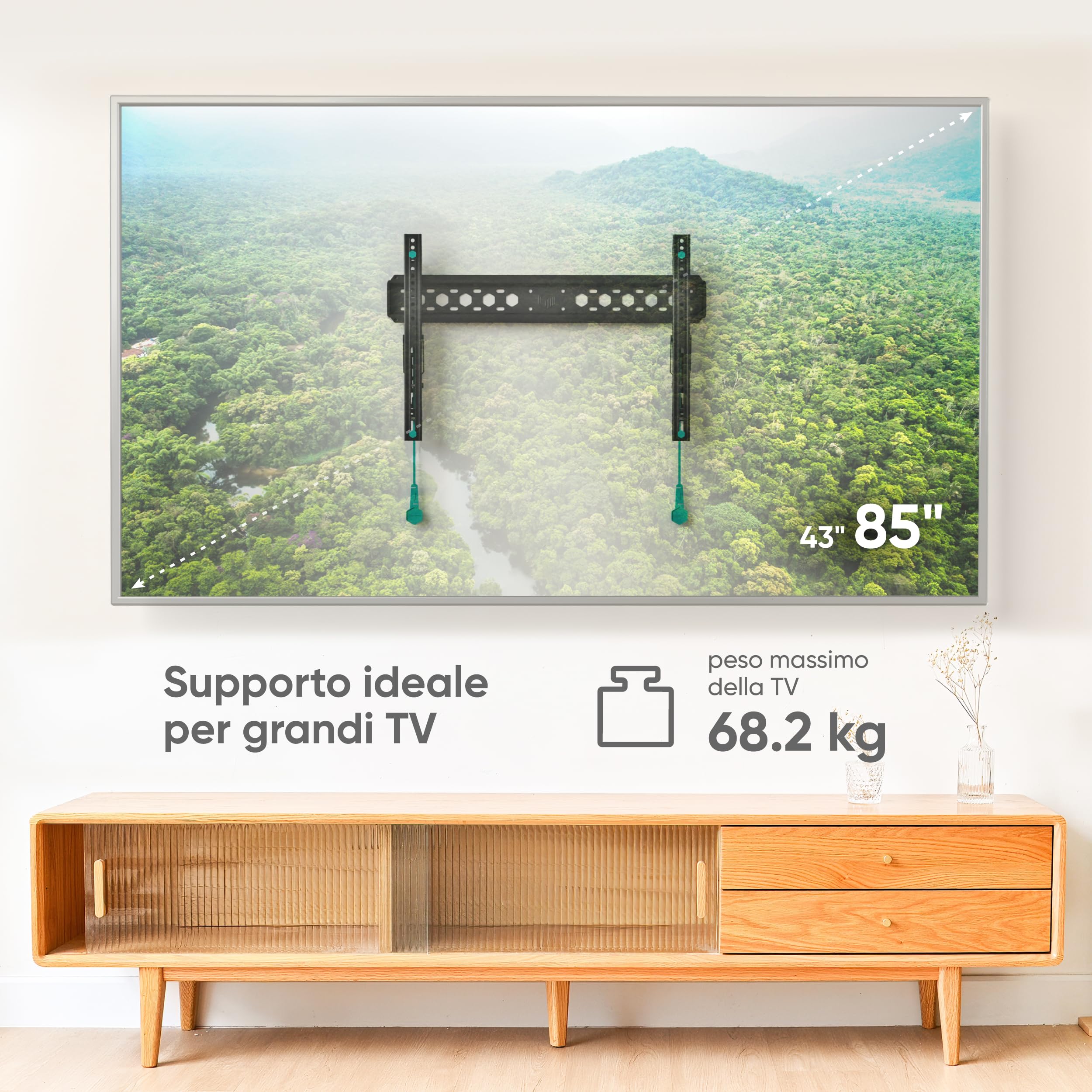 Mount TV Onkron TM6-B Arm Black 43-68 kg - Dettaglio