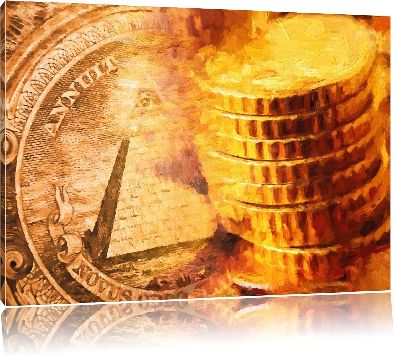 Amazon.com: Canvas picture - illuminati pyramid - Size: 39.4 x 27.6 ...