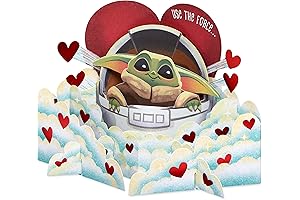 American Greetings Star Wars Baby Yoda Valentine's Day Pop Up Card