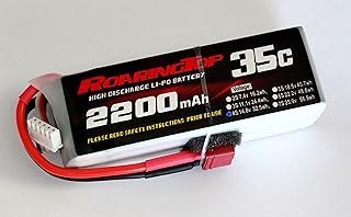 RoaringTop LiPo Battery Pack 35C 2200mAh 4S 14.8V with Deans Plug for RC Car Boat Truck Heli Airplane