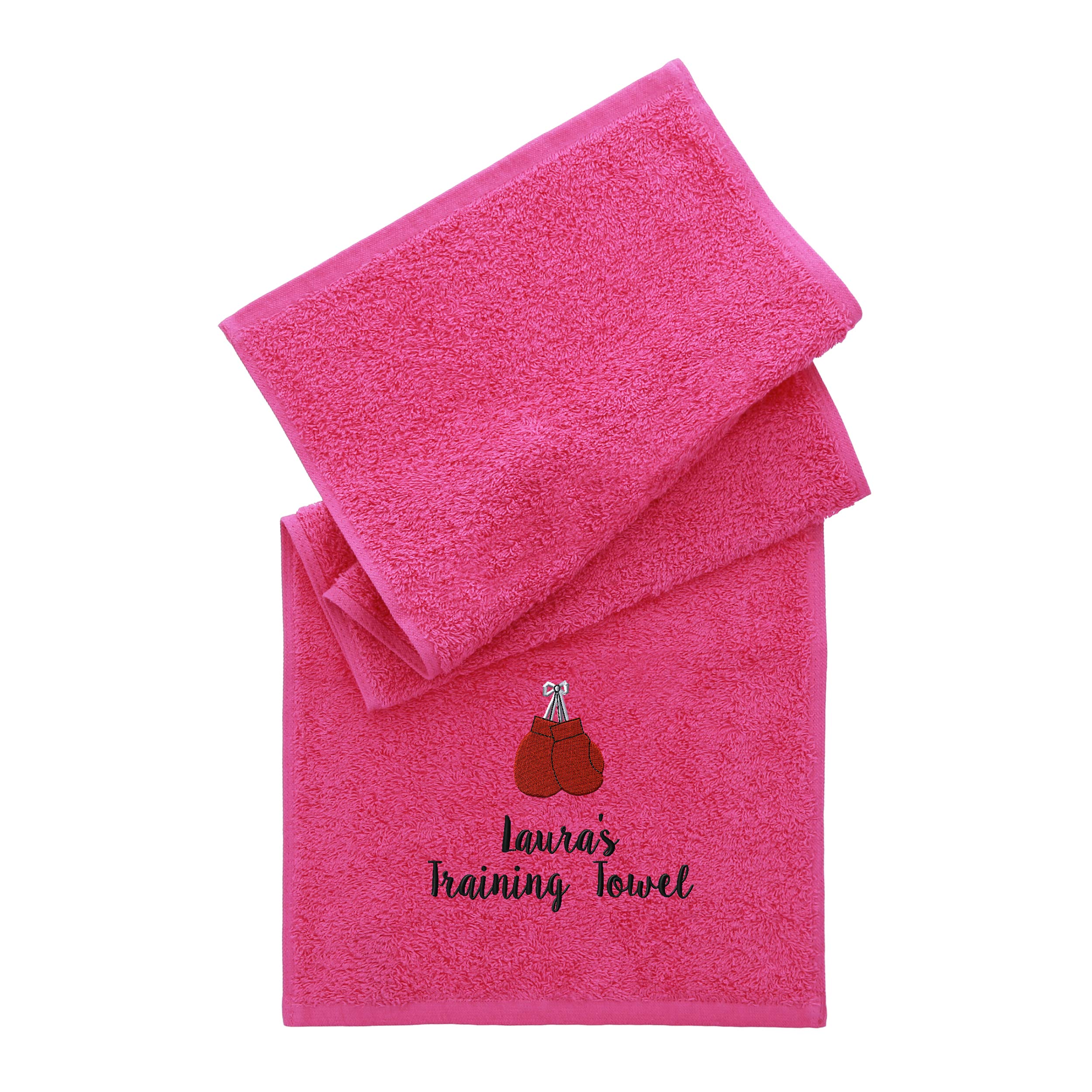 Aztex Pink Towelsrus Boxing Deluxe Gym Towel In 30Cm X 90Cm