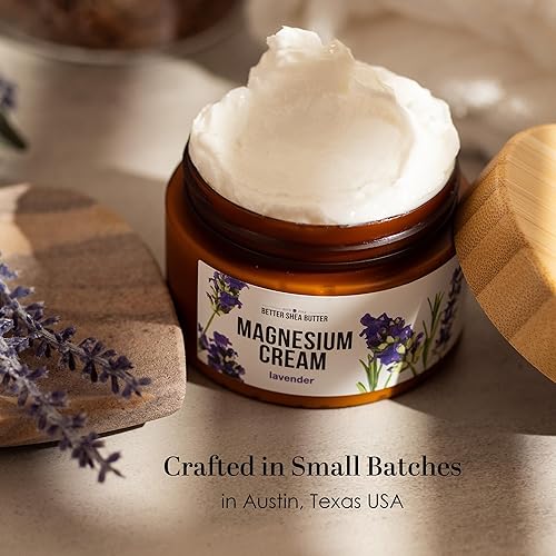 Miniatura 9 de Better Shea Butter Crema de magnesio Lavanda Alivia los calambres en las piernas y la tensión muscular Loción nocturna para embarazo, niños y