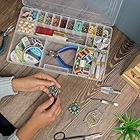 Vista 2 de Beadsmith Caja organizadora de plástico 14 x 9 x 1-7/8