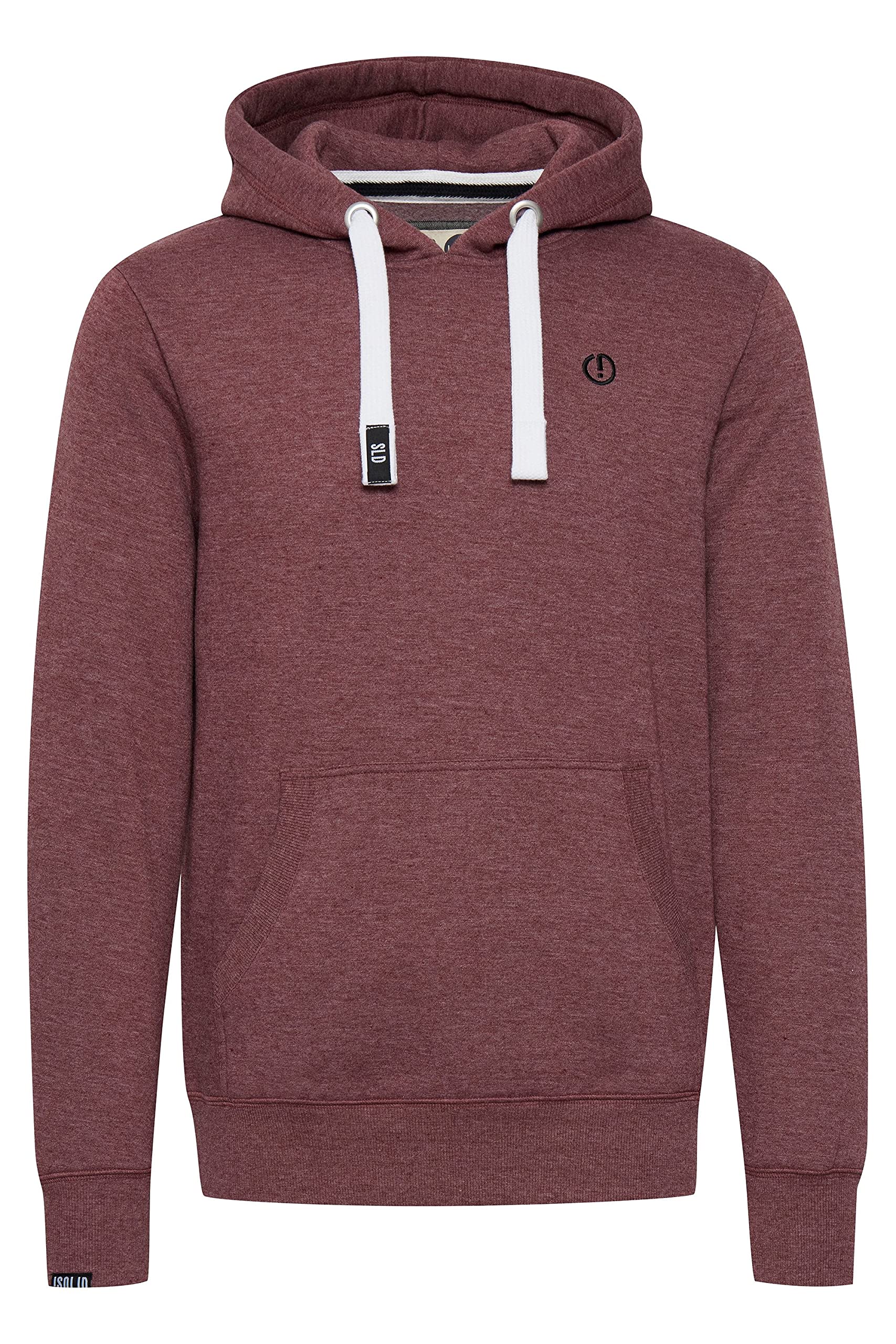 SOLID SDBennHood Herren Kapuzenpullover Hoodie Pullover mit Kapuze Kordelzug Kängurutasche Rippbündchen Label-Details Baumwollmischung Regular fit