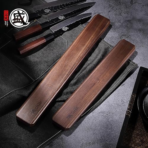 Miniatura 7 de MITSUMOTO SAKARI Tiras magnéticas japonesas para cuchillos de 20 pulgadas, tira magnética para cuchillos y herramientas de cocina, soporte magnético
