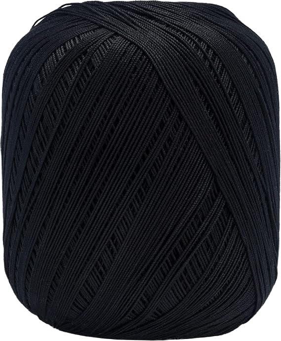 Aunt Lydia 151.0012 Value Crochet Thread, Black
