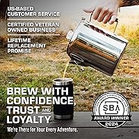 Vista 5 de COLETTI Cafetera percoladora Bozeman — SIN aluminio ni plástico [12 tazas]