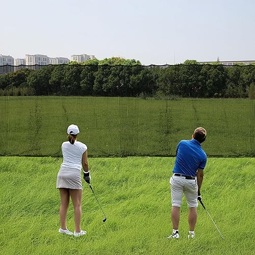 Miniatura 6 de Red de golf, 12 x 12 pies, 12 x 15 pies, 12 x 20 pies, red de práctica deportiva para béisbol, hockey, fútbol, red para garaje, patio trasero, red