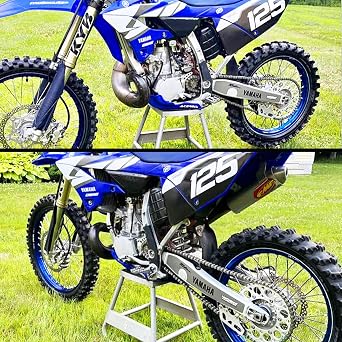 2005-2026 Yamaha YZ125 YZ250 Rubberized Frame Grip Tape/Guard (2 Pairs - Black)