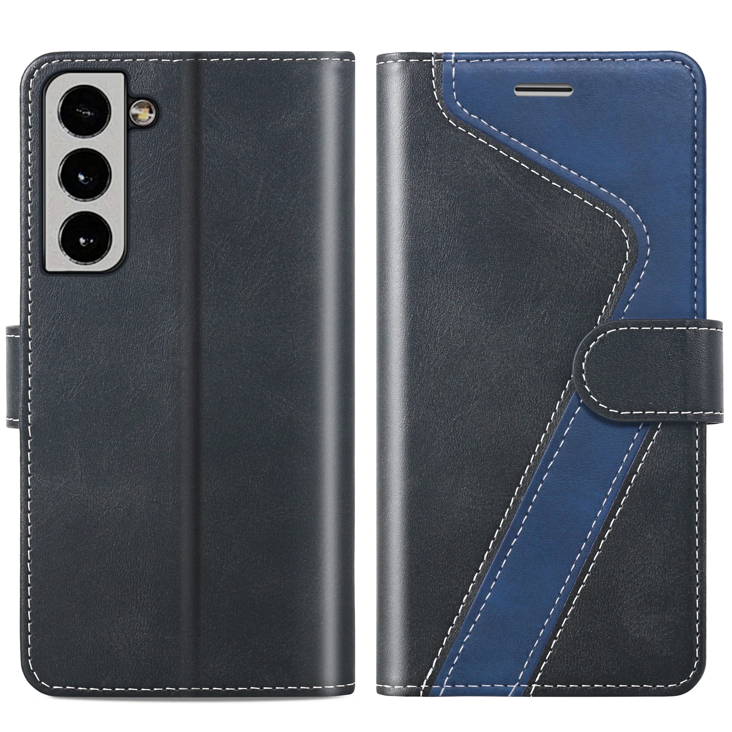 CIVICASE for Samsung Galaxy s22 6.1" Wallet Case, Flip Case with RFID Blocking Credit Card Holder, PU Leather Matching Phone Case for Samsung S22,