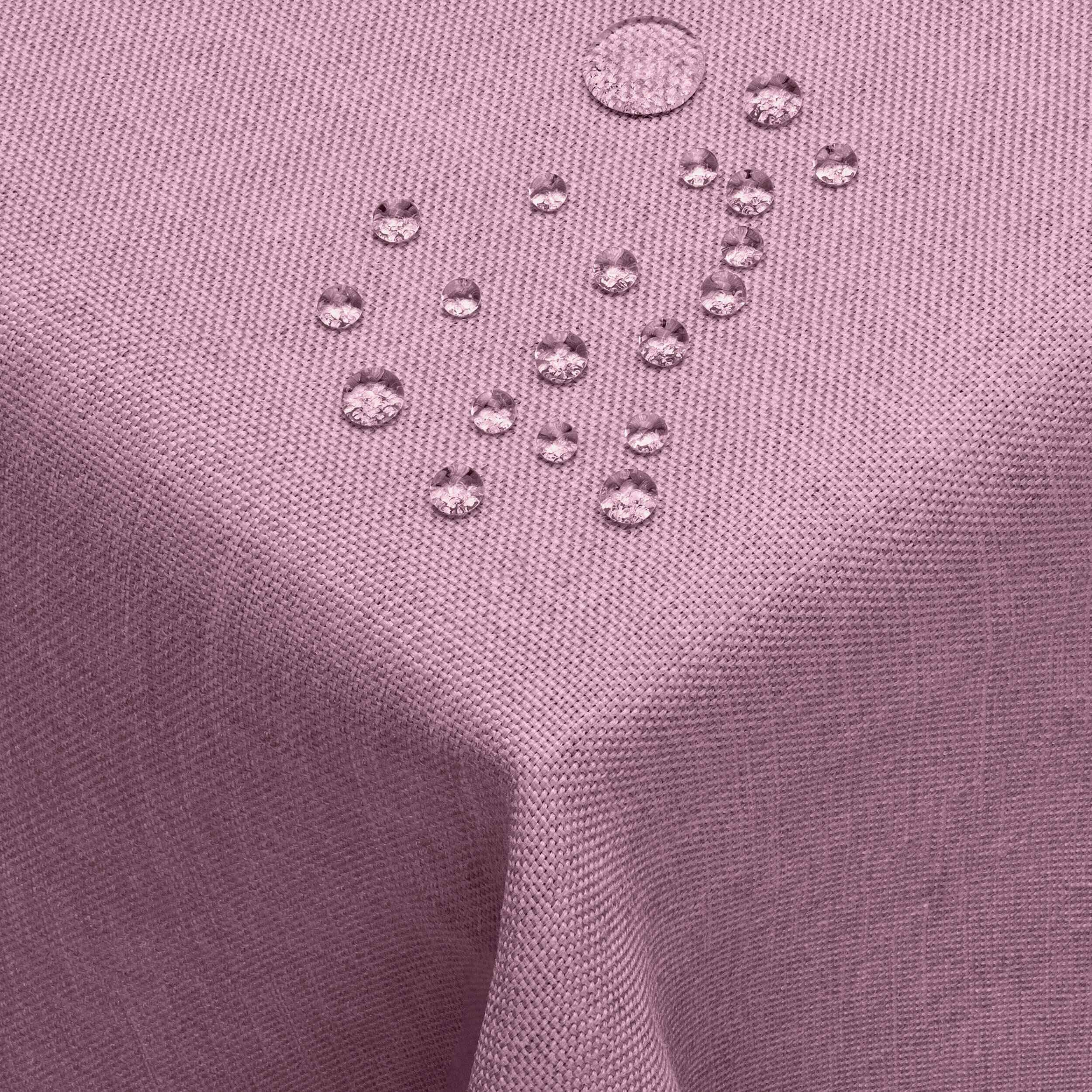 DecoHomeTextil Leinen Optik Tischdecke, Rechteckig 110 x 220 cm Lila, wasserabweisend, fleckenabweisend, abwaschbar, Lotuseffekt, bügelfrei