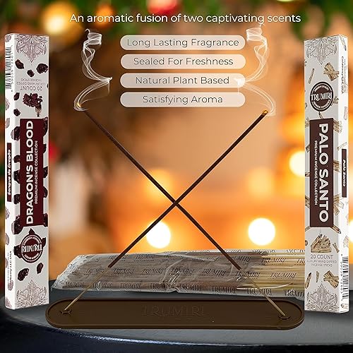 Vista 276 de Trumiri Incense Sticks - Combo Pack of 40 Insence-Sticks - 20 Rose + 20 Lavender - Insenses - Insents - Incents - Inscense - Incence - Incienso