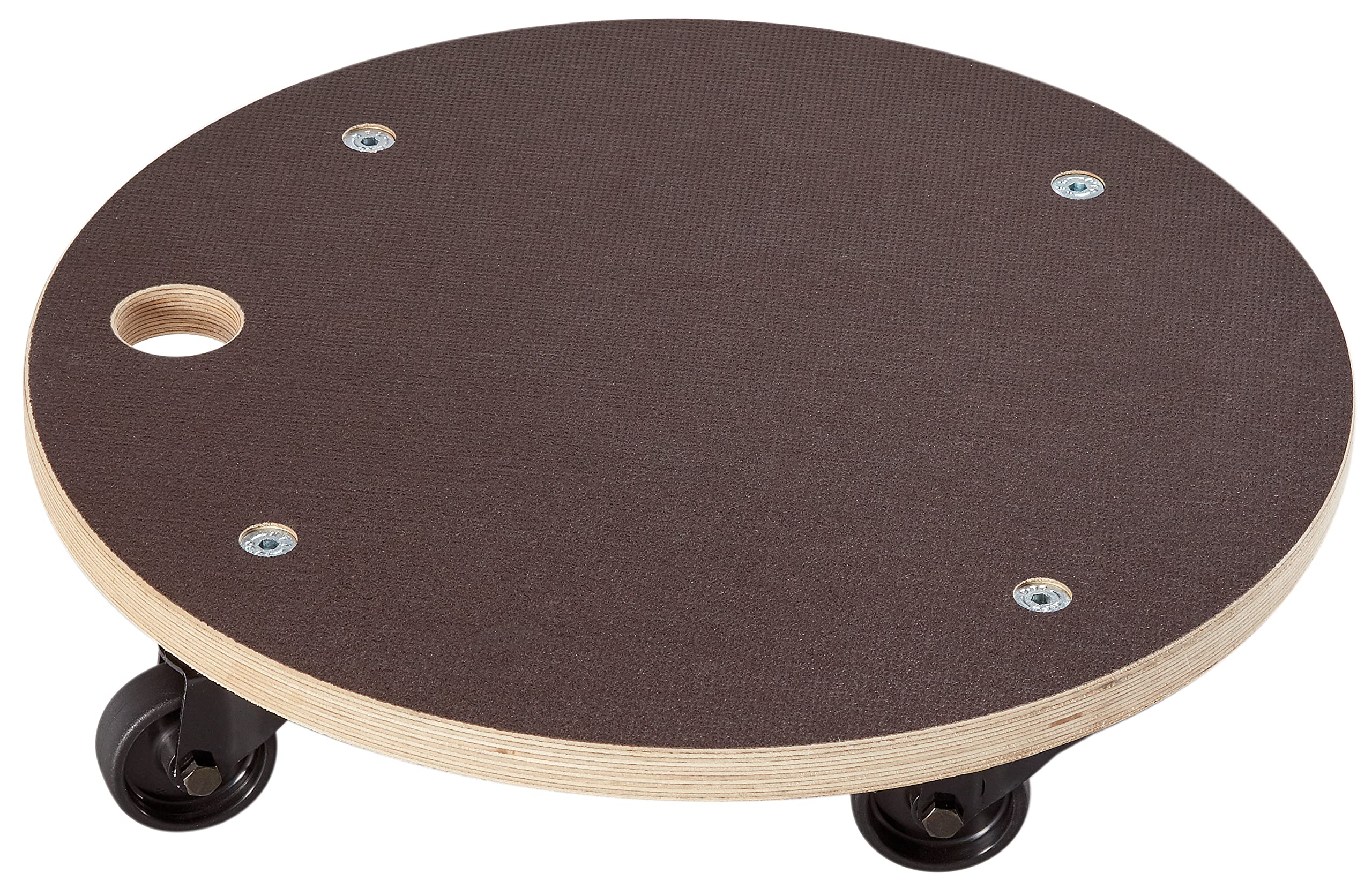 Dörner + Helmer Transportroller Garden Design, Rund, 380mm x 80mm, 200kg Tragkraft, Kunststoffräder, Pflanzenroller für Draußen