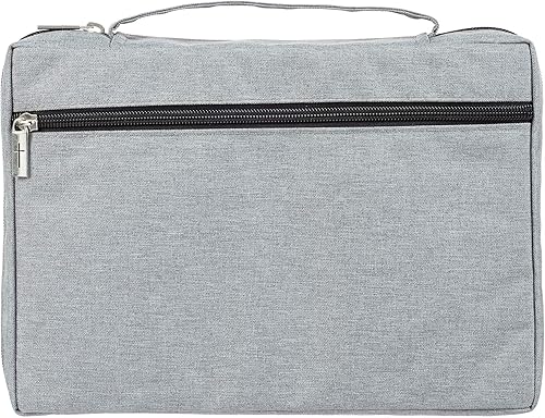 Miniatura 3 de Funda de lona para hombres y mujeres con cremallera para Biblia o libro con asa.