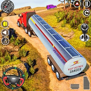 simulador de condução de caminhão petroleiro 3d - jogos de condução de caminhão transportador de combustível real - aventura de transportador de condução de carga de óleo de reboque pesado 2023