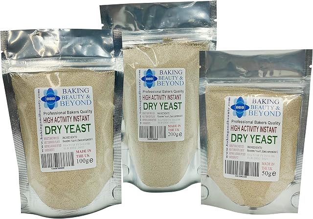 Professional Bakers Instant Dry Yeast Perfect for Hand Baking or Bread Machines (50g)