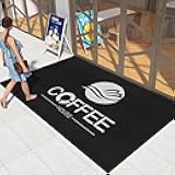 Personalized Rugs, 6 x 4ft Commercial Grade Anti Slip Rubber Backing Entryway Floor Mats for Business Logo/Colour/Size Customizable Doormats Washable Non Skid Entrance Indoor and Outdoor Carpets