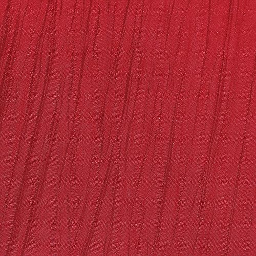 Miniatura 2 de Ultimate Textile Delano - Camino de mesa de tafetán arrugado, 14 x 108 pulgadas, color rojo