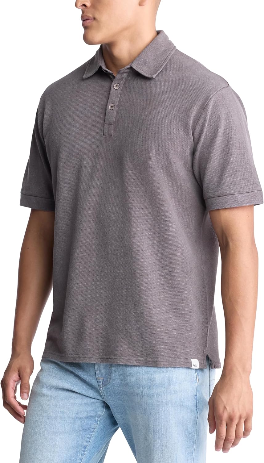 Buffalo David Bitton Mens Short Sleeve Light Weight Pique Polo - Image 2