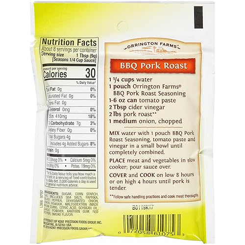 Miniatura 2 de Orrington Farms Condimento de cocción lenta asada de cerdo, barbacoa, paquete de 2.5 onzas (paquete de 12)