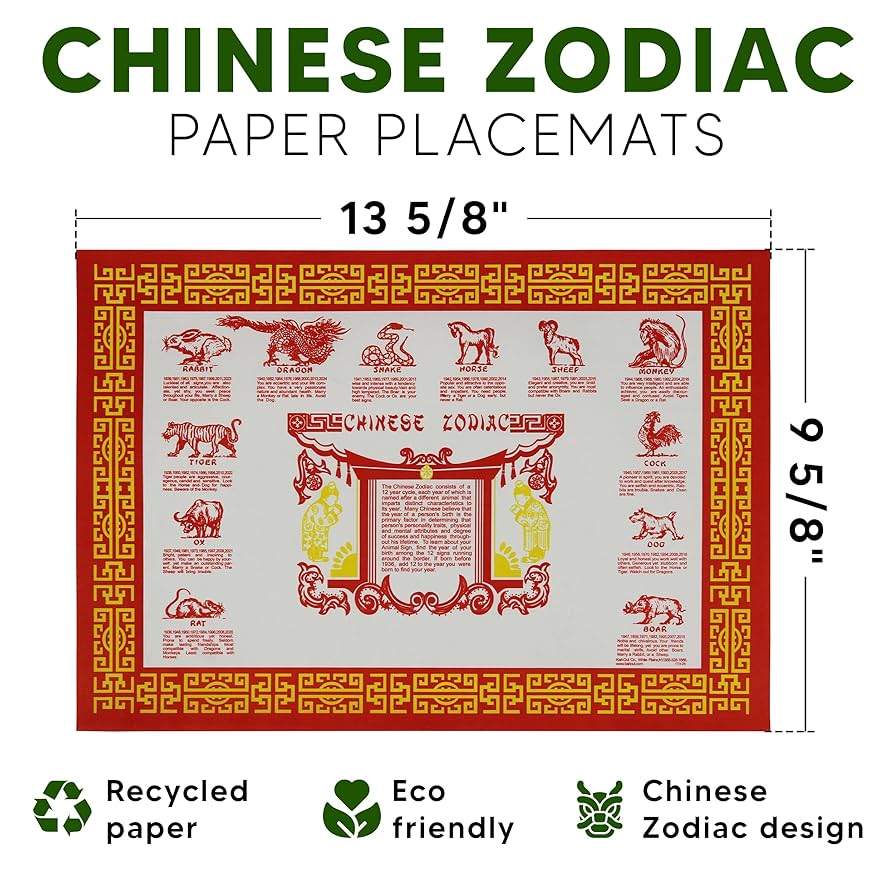 chinese-zodiac-animal-personality-paper-placemats-for-dining-table-party-approximately-10x14-pack-of-50-amazon-com for Free Printable Chinese Zodiac Placemat Chinese Zodiac Animal Personality Paper Placemats, for Dining Table, Party, Approximately 10x14, Pack of 50 - Amazon.com for Free Printable Chinese Zodiac Placemat